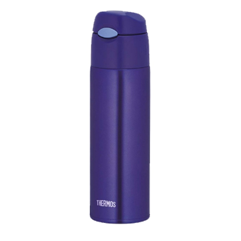[蓝色之梦]THERMOS膳魔師 通用超轻304不锈钢真空保温杯保冷吸管杯 550毫升 FHL-550BL 深蓝