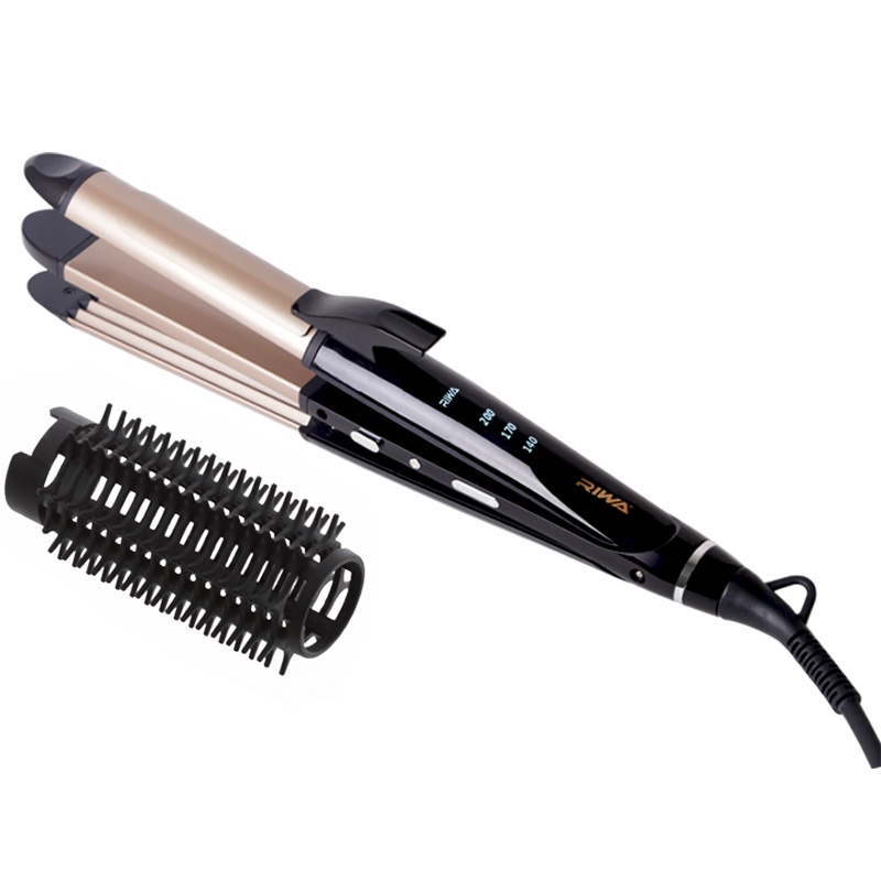 雷瓦(RIWA)美发器Z9三合一不伤发电卷发棒直卷两用恒温负离子夹板大卷神器懒人大卷不伤发直发器玉米须烫夹板