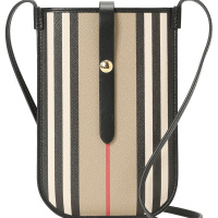 预订 BURBERRY 博柏利 手机包 经典格纹 含背带 斜挎包8026002 金扣