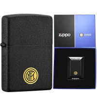 zippo之宝打火机原装ZIPPO煤油打火机国际米兰联名款-国米黑金ZCBEC83