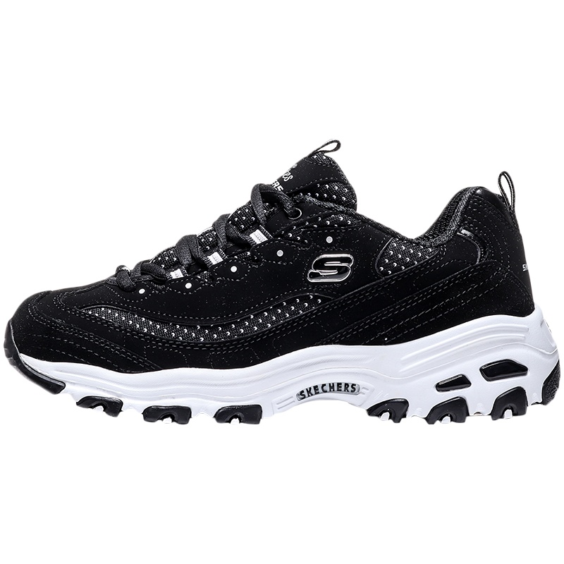 斯凯奇 Skechers D'LITES系列 熊猫鞋 女子休闲鞋 13142-BKW