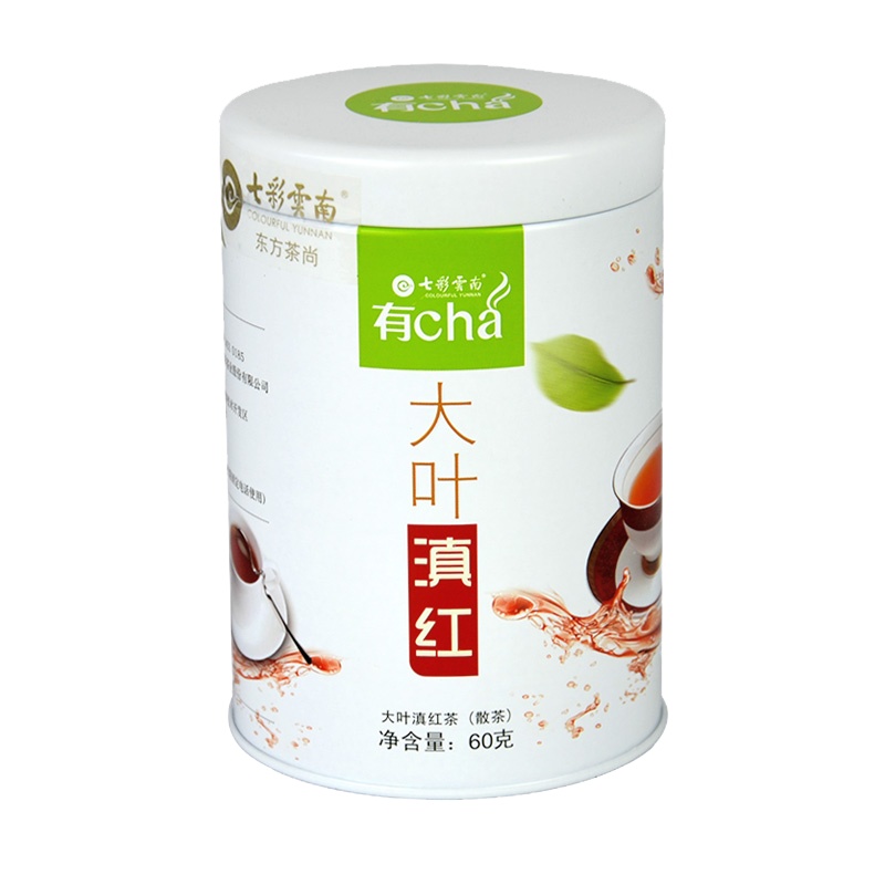 七彩云南凤庆大叶种滇红60g铁罐装散茶大叶种红茶叶