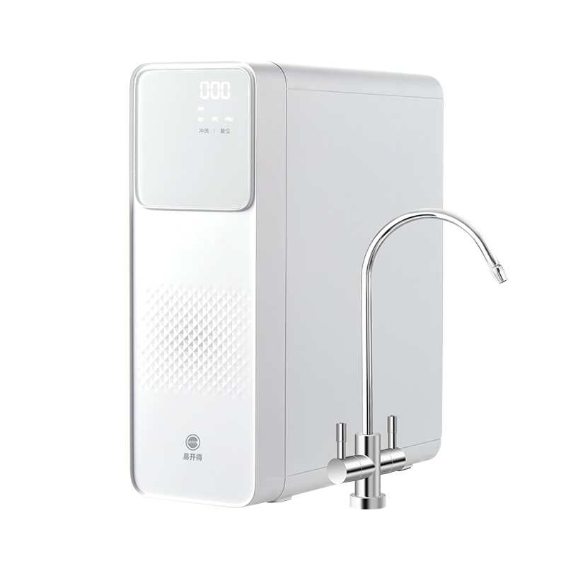 易开得净水器600G家用直饮RO反渗透纯水净水机 白色