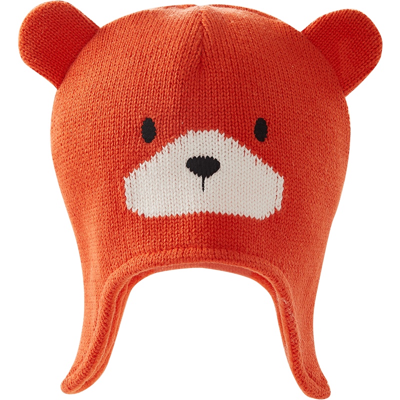 英氏儿童帽子宝宝针织印花圆顶休闲帽YRPHJ30069A01 2020新款秋装