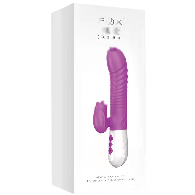 FOX震动棒女用自慰器具加温伸缩摇摆多频振动AV震动棒成人情趣性用品