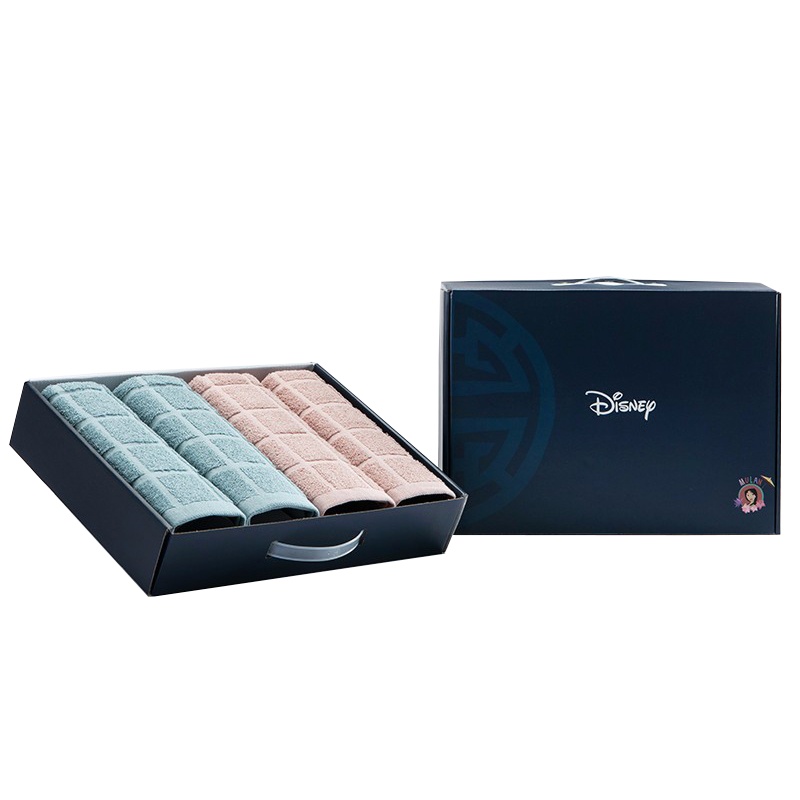 竹印象 毛巾4条装 ZD-01004 迪士尼木兰毛巾大套盒 33cm*70cm/80g(单位:件)