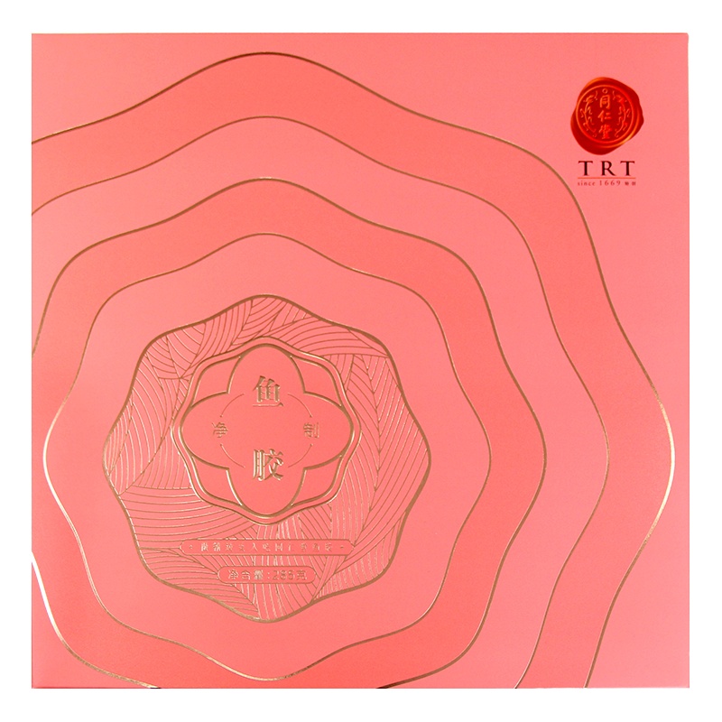 北京同仁堂净制鱼胶285克 20-50克/头花胶干货辽宁大连鱼胶花胶鳕鱼胶