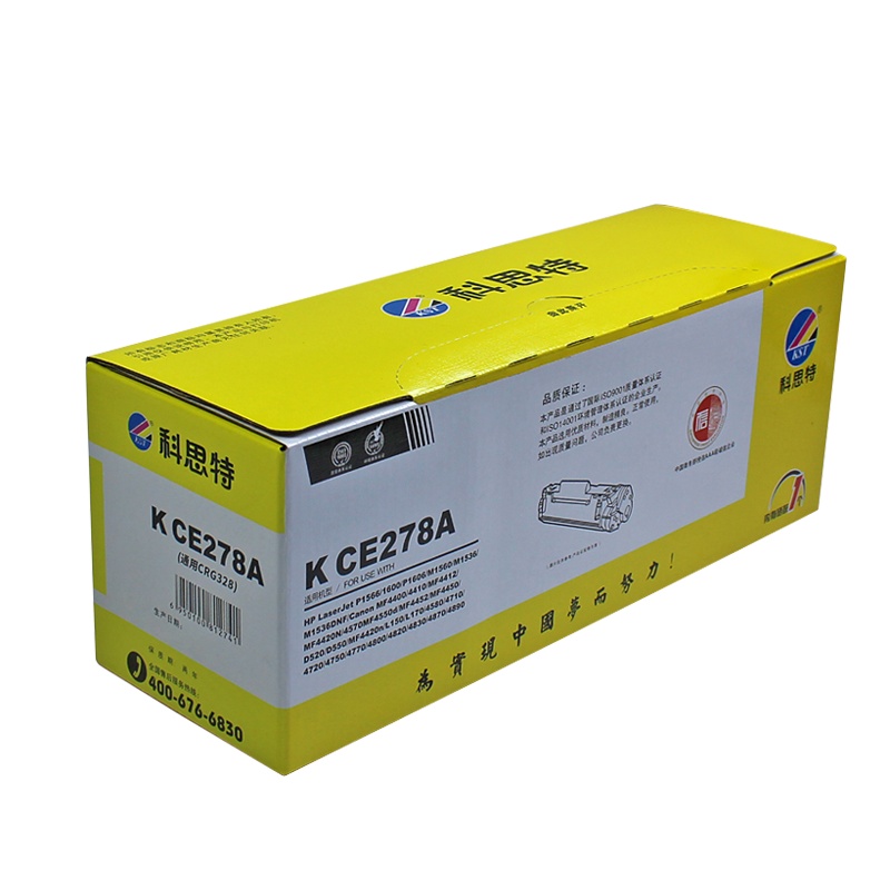 科思特K CE278A/CRG328/CRG326一体式硒鼓A4,5%覆盖率,打印量2000,加粉量100G(单位:件)