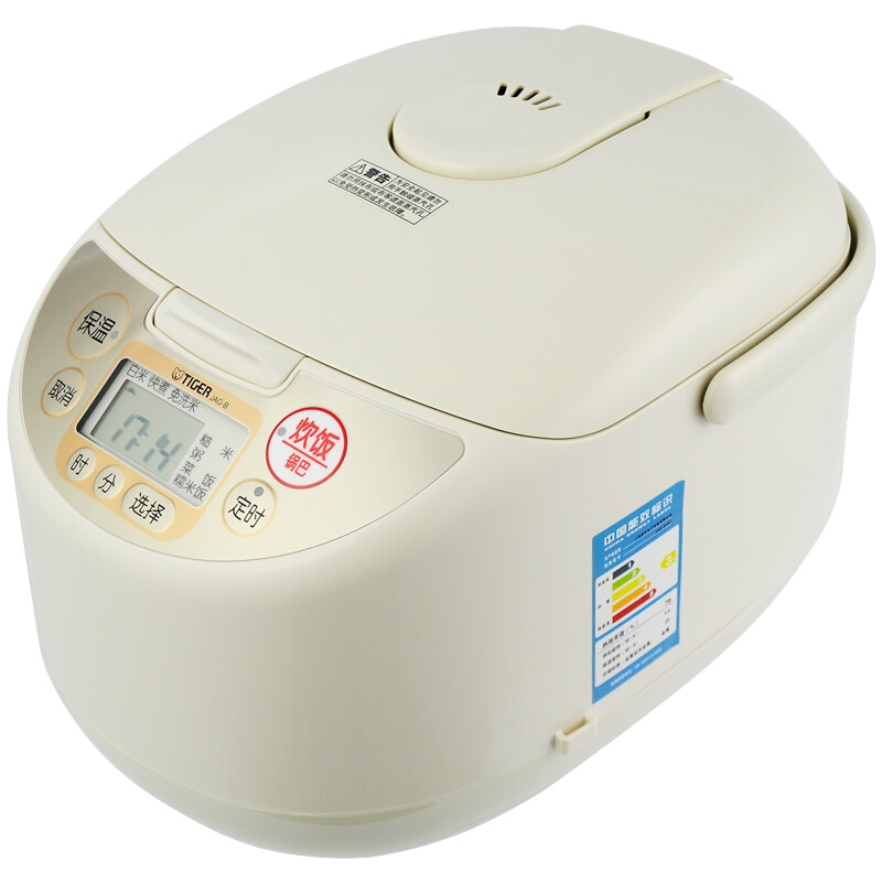 虎牌(tiger) JAG-B10C 智能微电脑显示电饭煲 三维立体加热 可煮锅巴饭家用电饭锅 3-5人份
