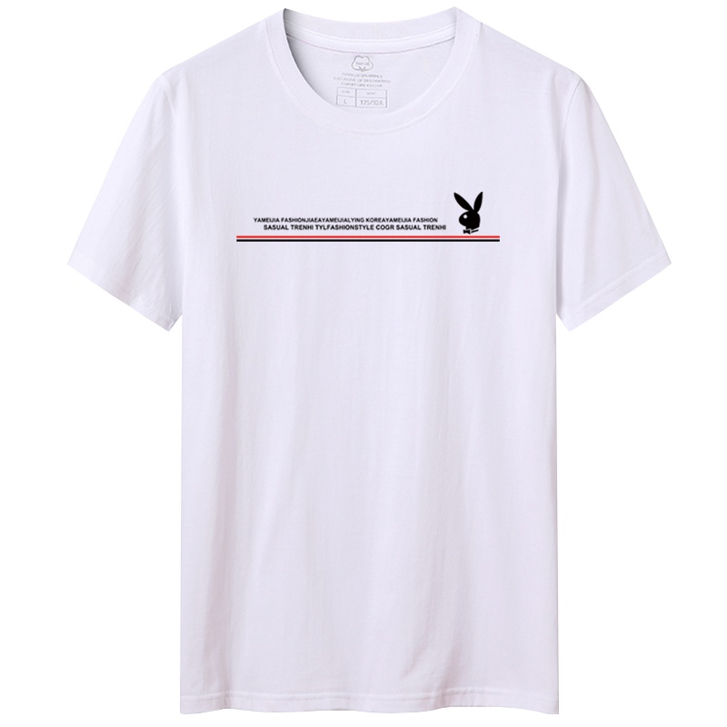 花花公子(PLAYBOY ICON)男士2020新款夏季时尚短袖T恤