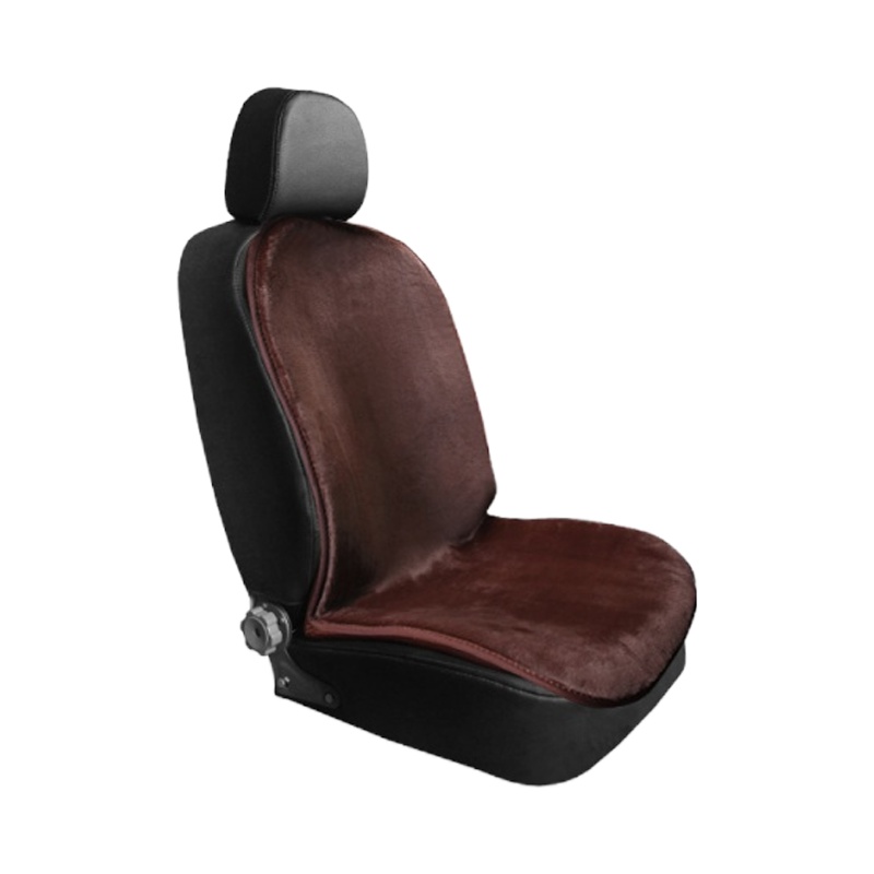 舒适主义汽车加热坐垫车载座椅12V电热垫车用后排电加热褥子双座单座冬季 12v点烟器咖色长毛绒长款双座[送毛巾+停车牌+