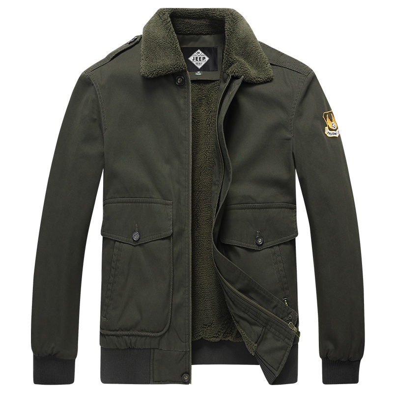 JEEP SPIRIT吉普外套男2021秋季新款翻领纯棉青年男士外套休闲百搭夹克衫