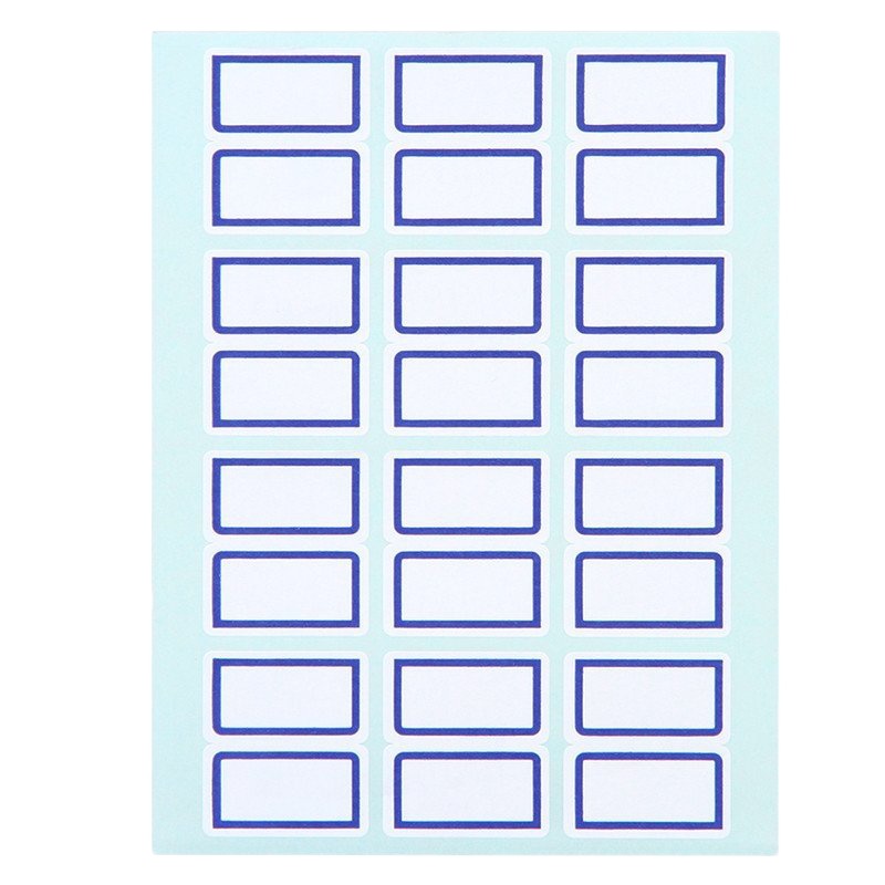 得力deli7194标签自粘性标签标贴不干胶标签手写标签纸办公用品档案文件分类管理24*27mm 12张/包 8包装
