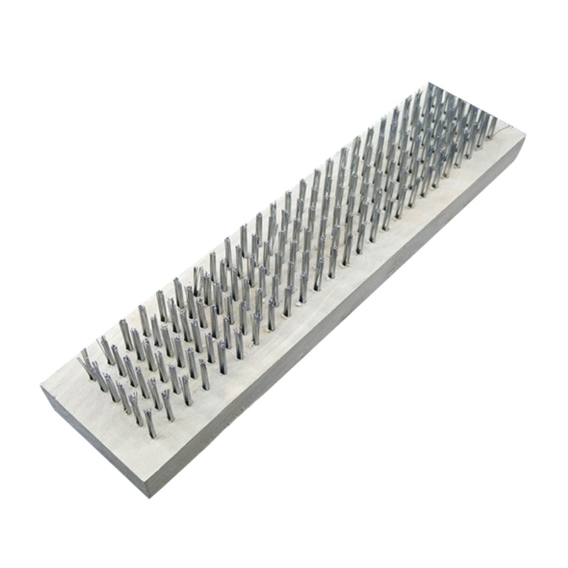 海斯迪克 HKW-92 钢丝刷甲板刷 清洁除污刷刷头地板刷 除锈刷长柄钢丝金属表面清洁刷 30cm钢丝刷头