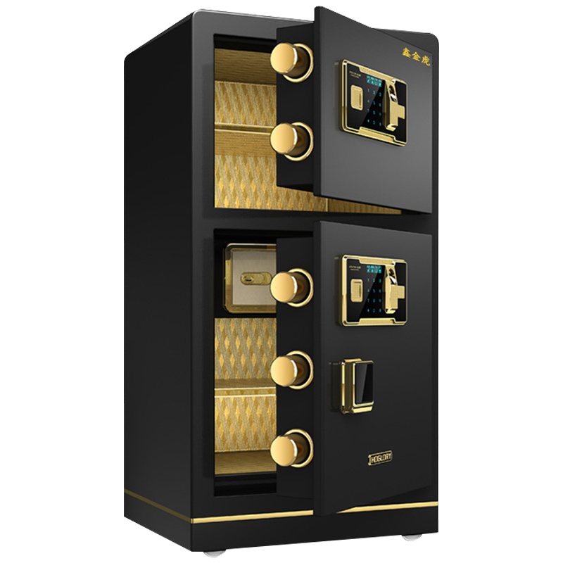 鑫金虎 保险柜家用办公70/80cm指纹密码单双门保险箱大型防盗全钢保管箱床头入墙嵌入式