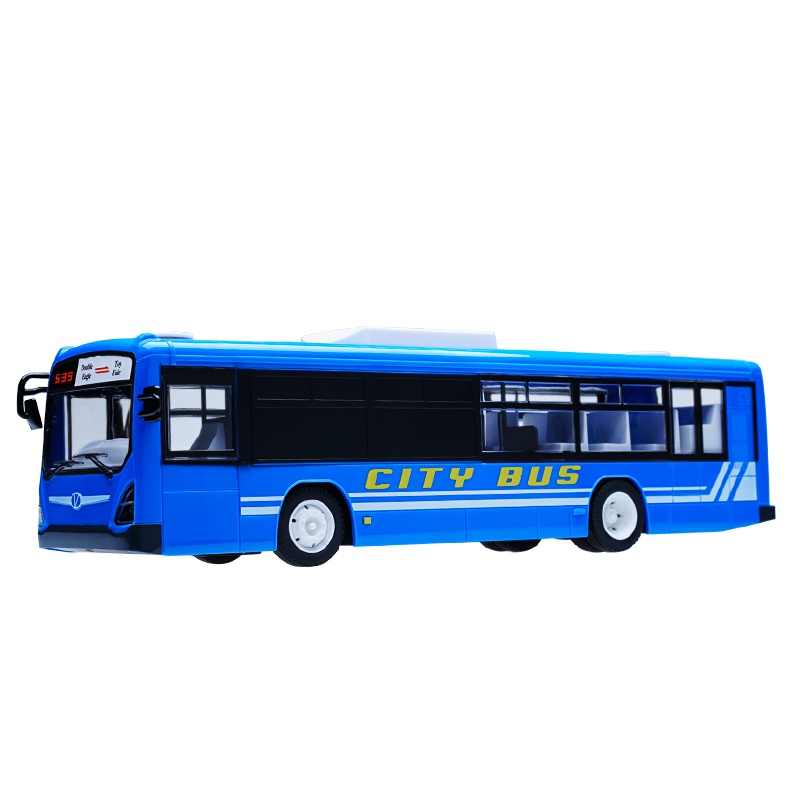 双鹰doubleeagle 儿童遥控巴士仿真公交车校巴模型 可充电玩具遥控车 一键开门 E635-001(颜色随机)