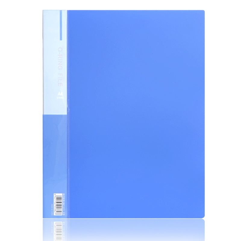 得力（deli）5302 实用文件夹 A4双强力夹 蓝色 （6支装） ZG