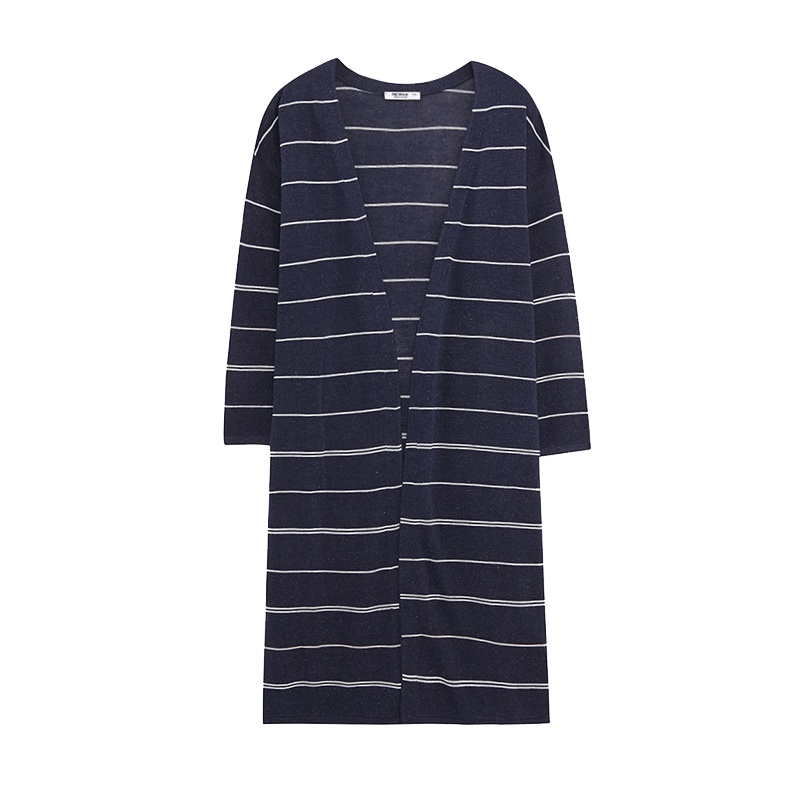 美特斯邦威开衫女士夏装新款中长款针织衫商场同款