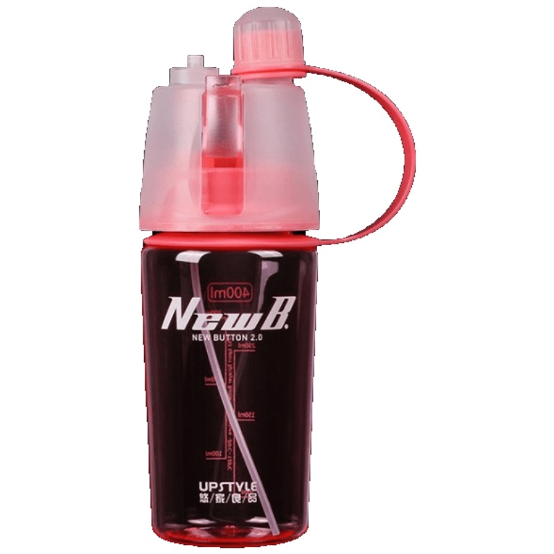 家柏饰(CORATED)创意运动水杯健身水壶户外便携塑料太空杯子多功能喷水喷雾水杯女