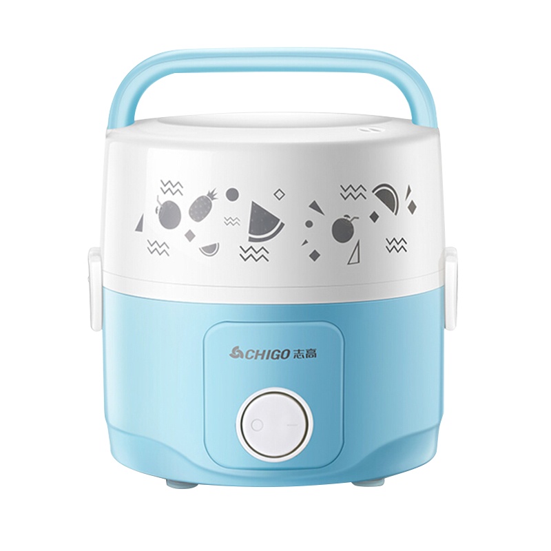 志高 蒸煮饭盒电热饭盒304不锈钢内胆 双层电蒸饭盒ZG-JP04(24个起订)