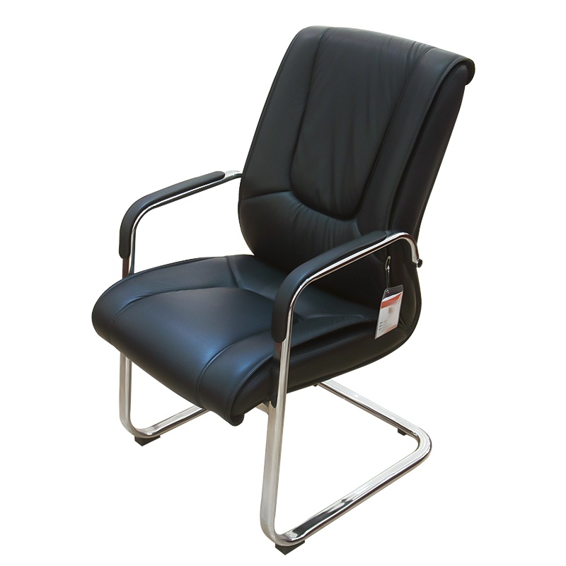 榭邦325办公家具钢制椅脚电脑椅会议椅家用办公椅子 黑色