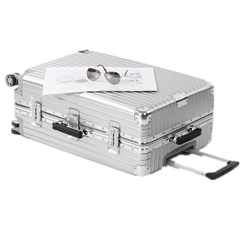 菱格三宅世家(MVO MVO LGSZSJ)复古拉杆箱万向轮铝框旅行箱20登机密码箱皮箱行李箱硬箱