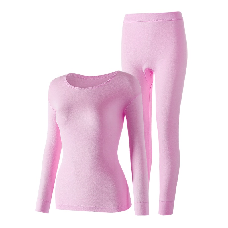 俞兆林秋冬保暖内衣男士秋衣秋裤女打底纯棉薄款情侣套装圆领棉毛衫冬