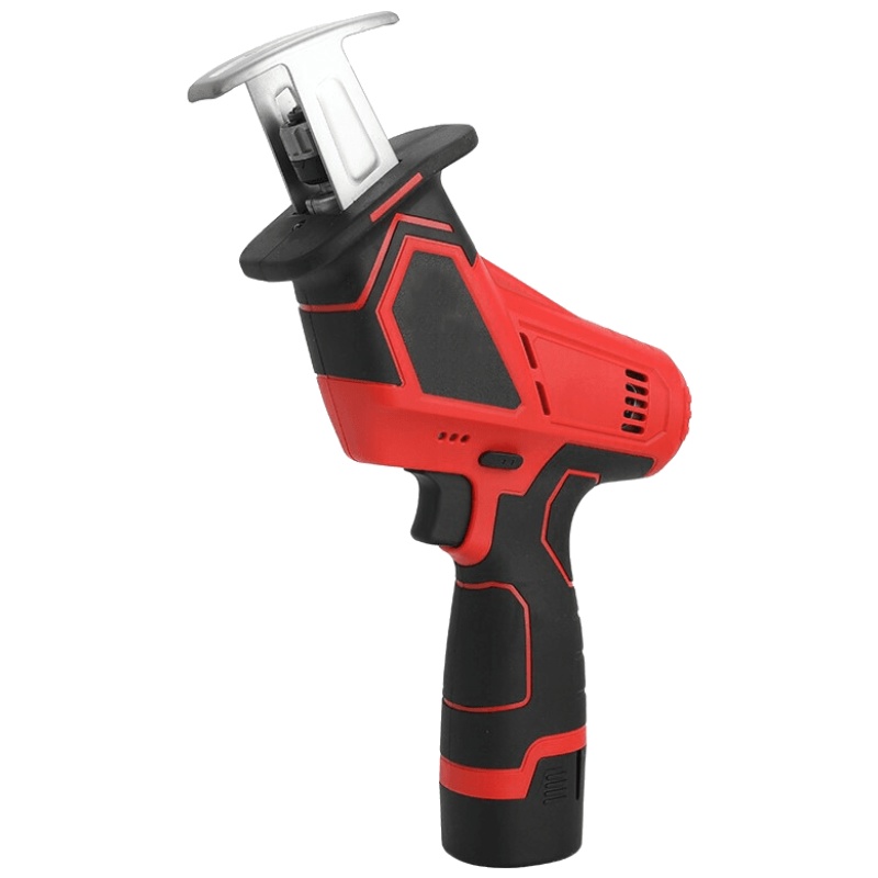 汐岩锂电充电式往复锯电动马刀锯家用小型迷你电锯户外手提伐木锯 12V一电一充[特惠款]