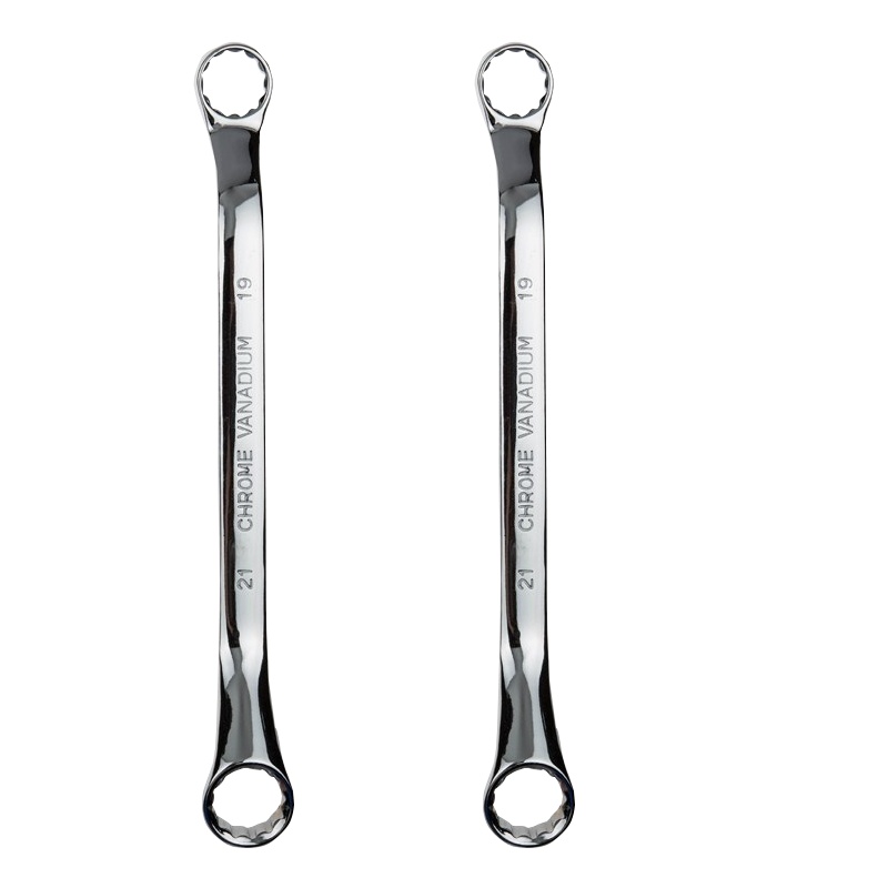 钢盾SHEFFIELD 公制精抛光双梅花扳手19X21mm S017619