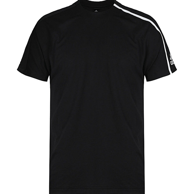 阿迪达斯男装新款新款运动服圆领透气休闲跑步短袖T恤DM7592