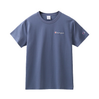 Champion 冠军夏季潮流圆领短袖运动T恤男士小标刺绣Logo情侣百搭打底衫