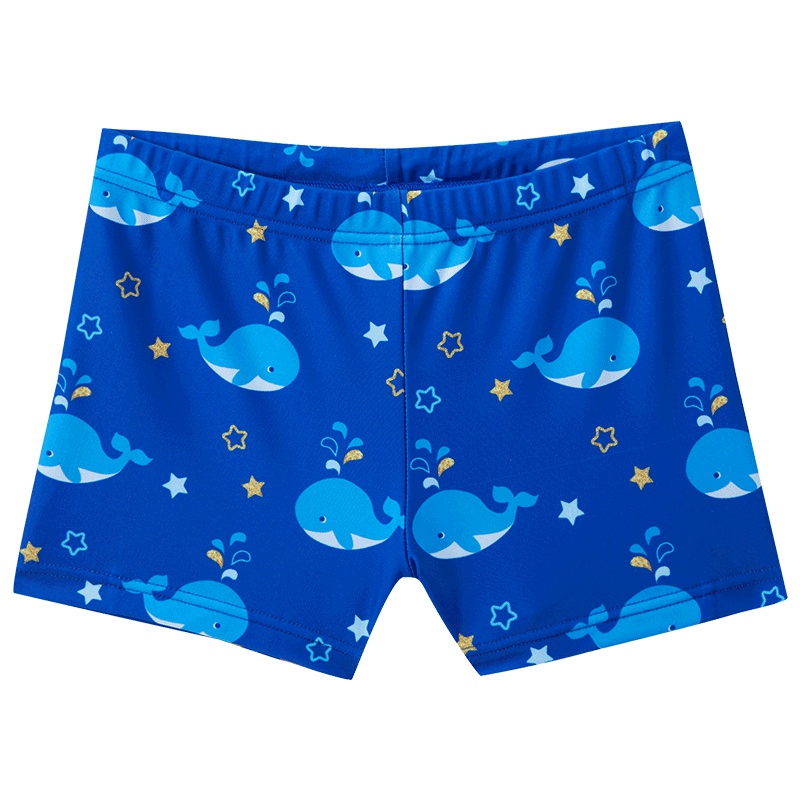 号手儿童平角泳裤男童泳衣中大童游泳裤宝宝可爱童趣3-12温泉泳装