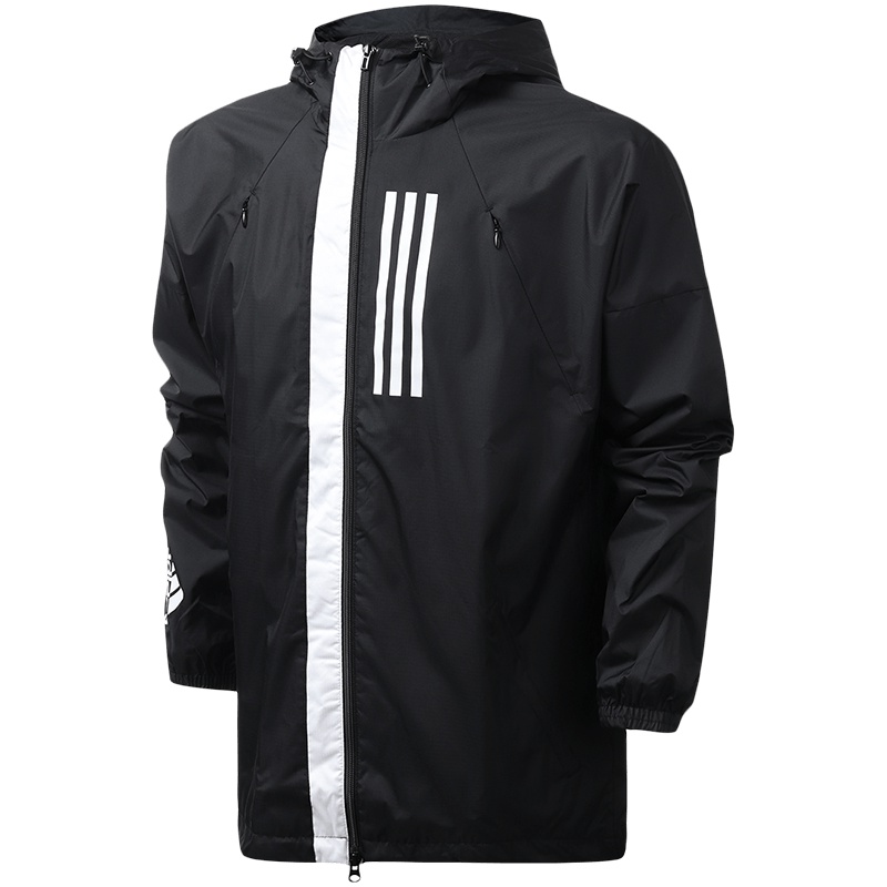 阿迪达斯男服外套运动夹克WND防风服休闲运动服EK4624