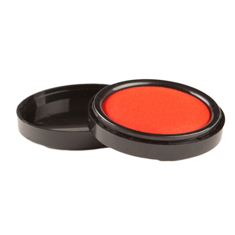 晨光(M&G) AYZ97525 文具红色大号财务专用快干印台 80mm圆形透明快干印泥印台 单个装