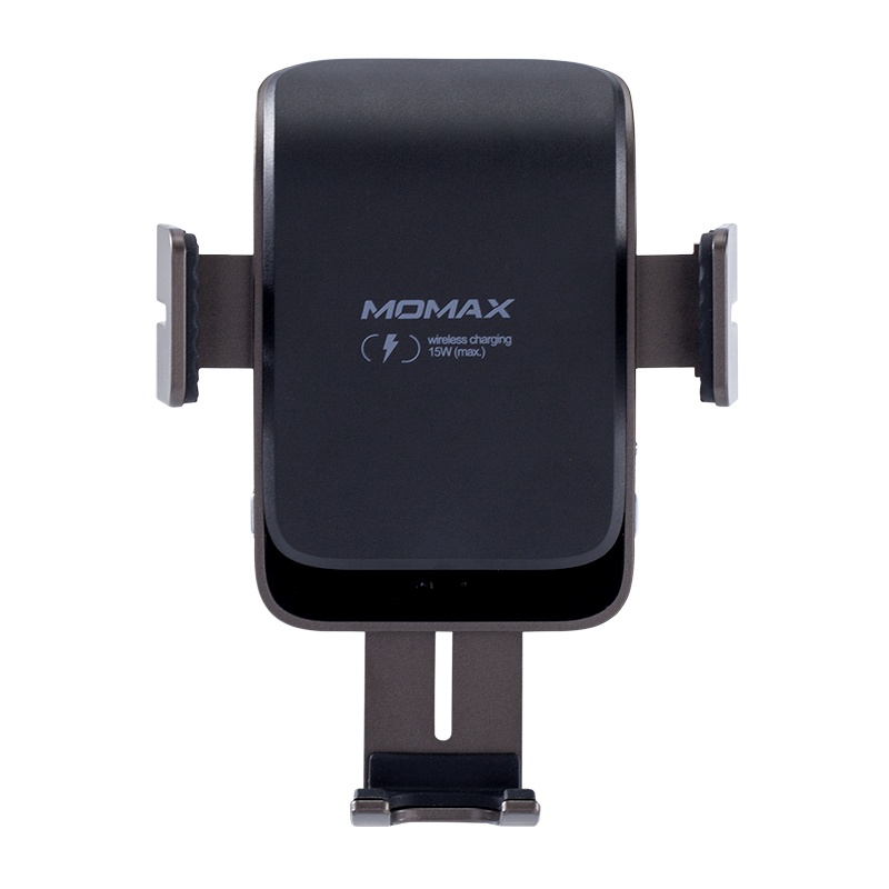 MOMAX摩米士车载无线充电器手机支架15W快充全自动感应多功能（黑色）