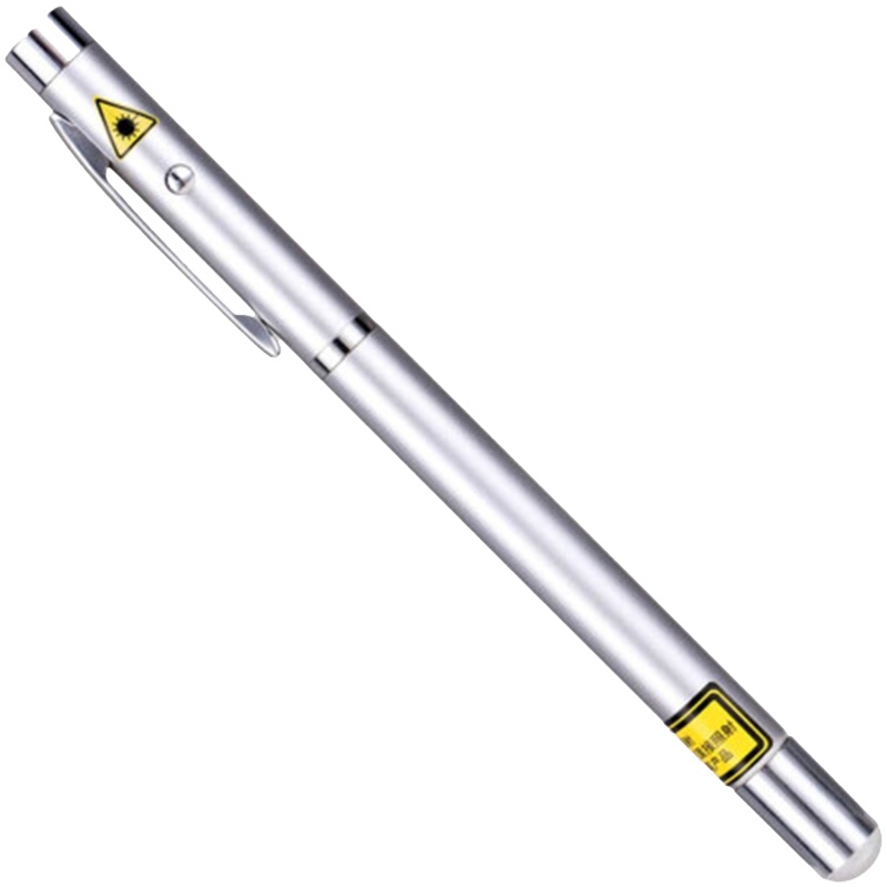 得力3934办公红外线笔激光笔PPT电子笔远射会议教学教鞭笔 2支装银色