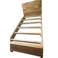 百昌(BAICHANG) 原木色/海棠红实木公寓床 120*200cm