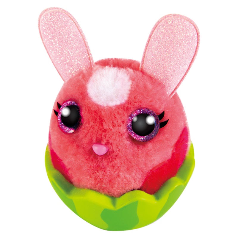 iDoon绒豆豆儿童玩具创意diy手工制作兔子玩偶礼物女生毛绒娃娃女童女孩溶豆豆萌宠亲子互动礼物 2代绒豆豆-瓜瓜兔