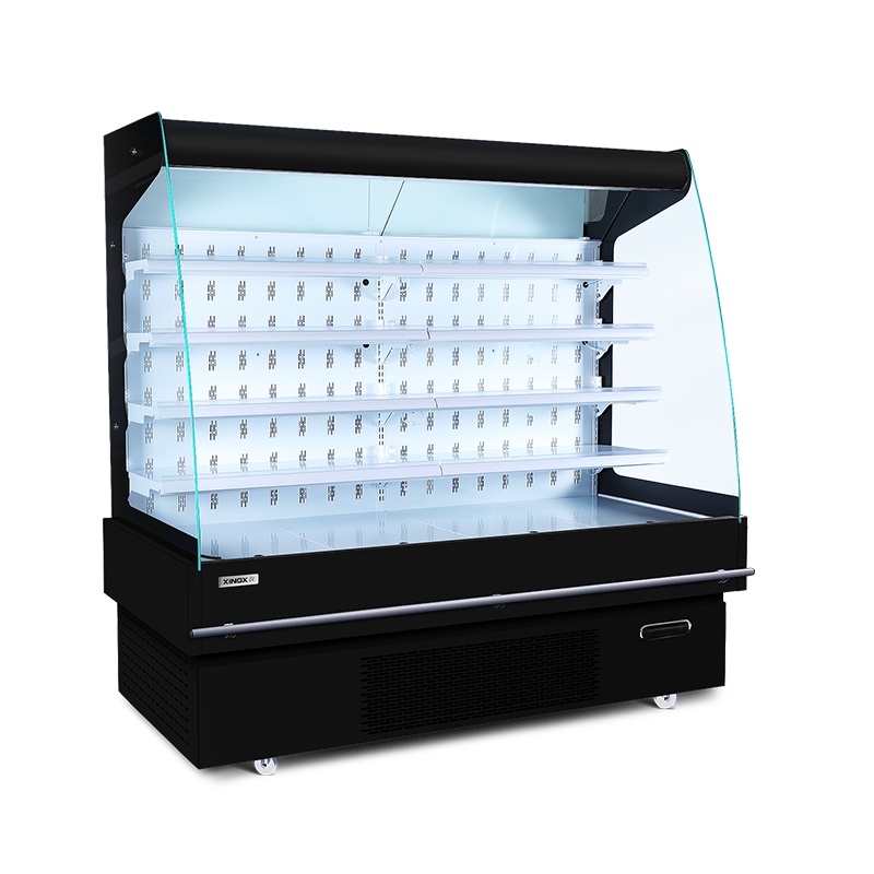 星星(XINGX)(黑) 2米果蔬超市风幕柜 展示柜 冰柜保鲜柜 水果蔬菜冷藏柜 IVMC-2.0-10020WB