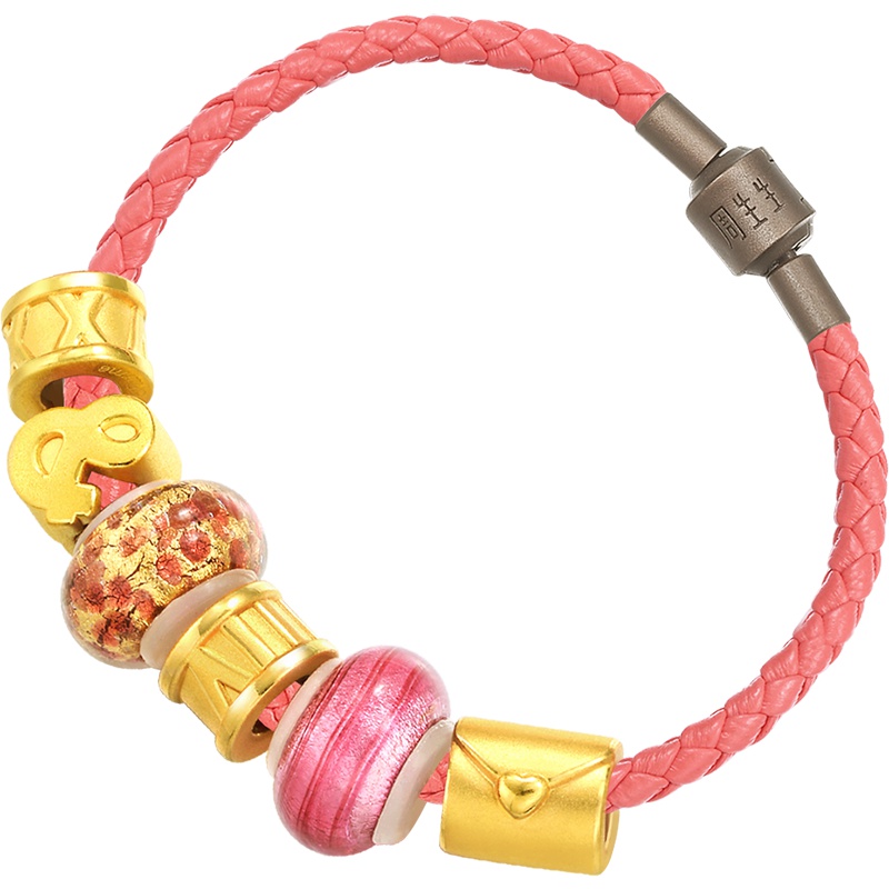 周生生(CHOW SANG SANG)金足金Charme串珠系列MuranoGlass定价