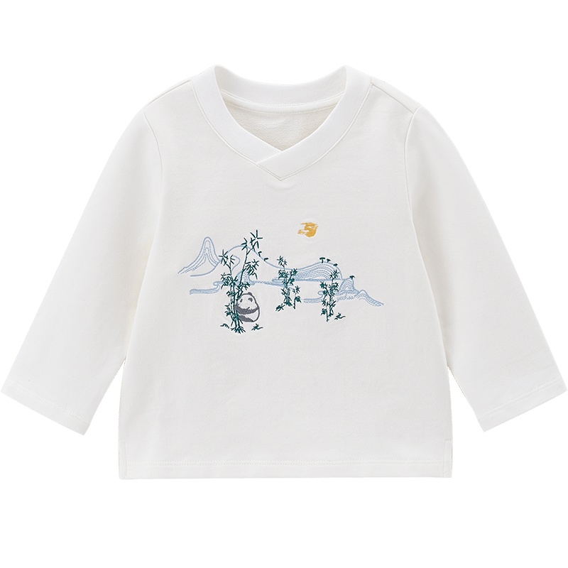 英氏儿童唐装宝宝汉服刺绣上衣YRTAJ30467A01 2020新款秋装