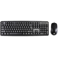 吉选(GESOBYTE)KM830PP有线键鼠套装 PS2圆口键鼠套装 台式机专用 防泼溅 黑色