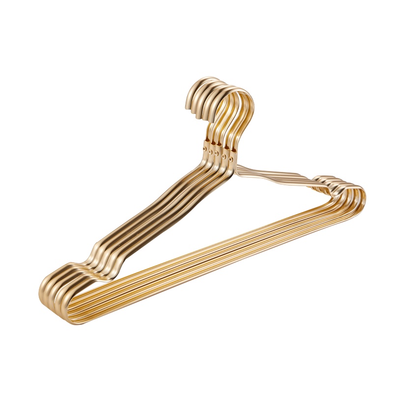 名家 时尚简约耐用方便晾衣撑衣架1608衣撑(10个装)土豪金