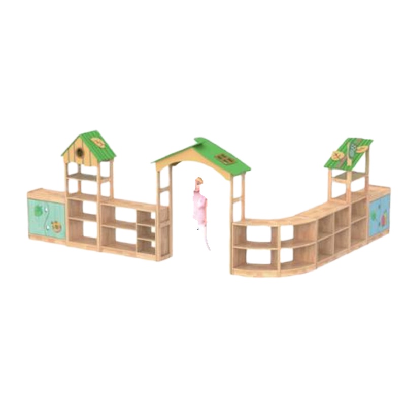 环杰幼儿园玩具柜实木儿童储物置物收揽纳柜组合教具转角柜HJ-443