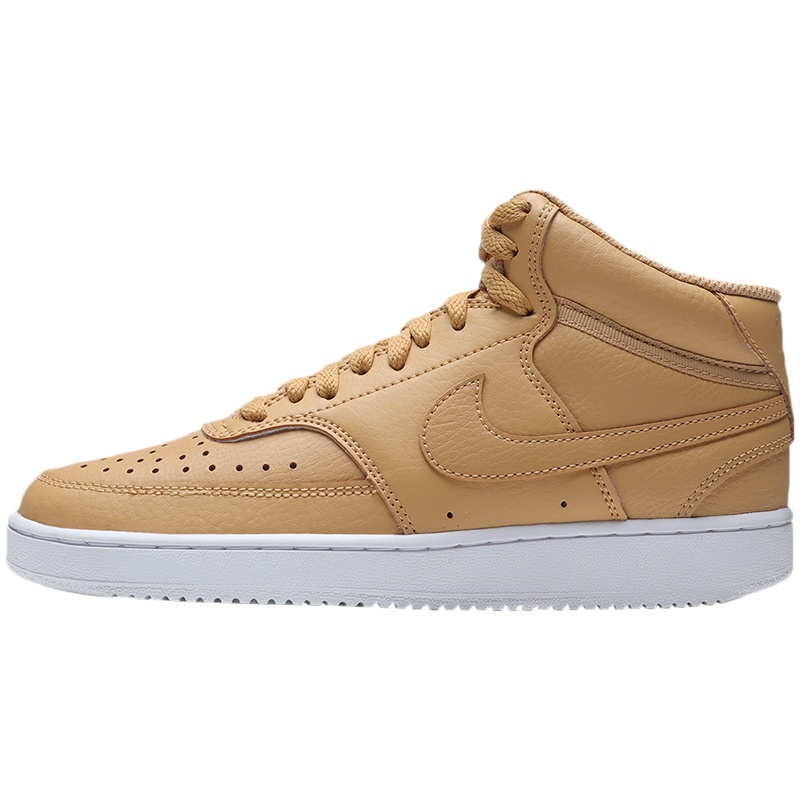 NIKE女鞋板鞋Court小麦色舒适高帮时尚休闲运动鞋CD5436