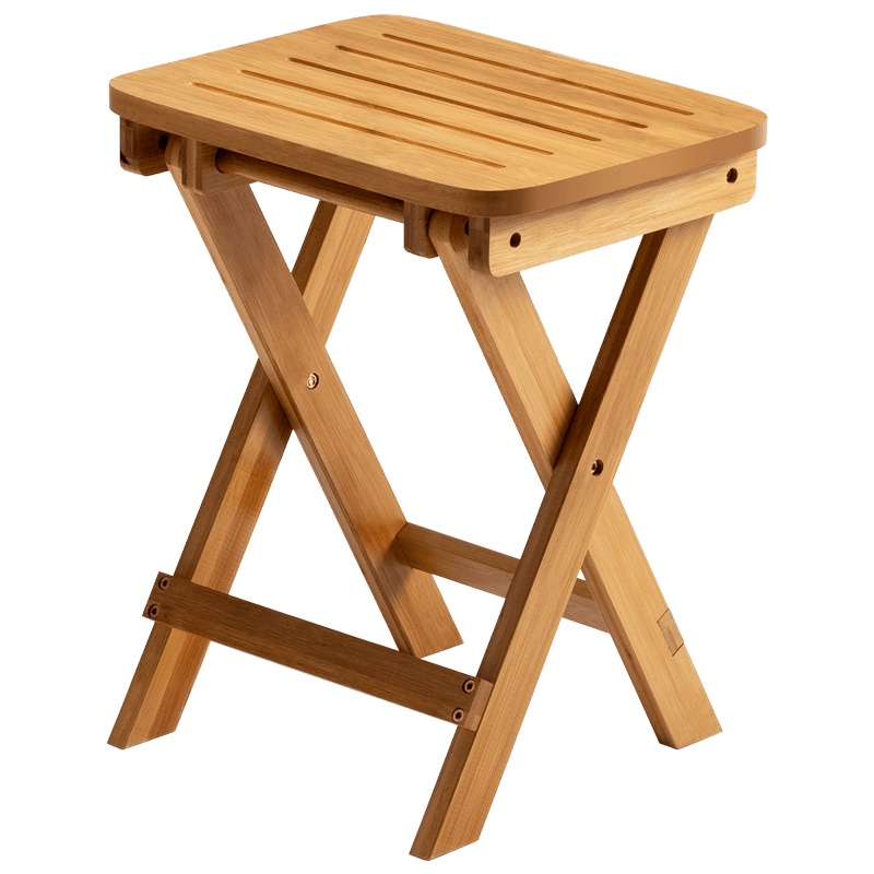 老竹匠 简易折叠凳子阳台桌子椅实木小凳子卧室楠竹折叠椅家用小板凳马扎休闲椅凳矮凳小椅小木凳