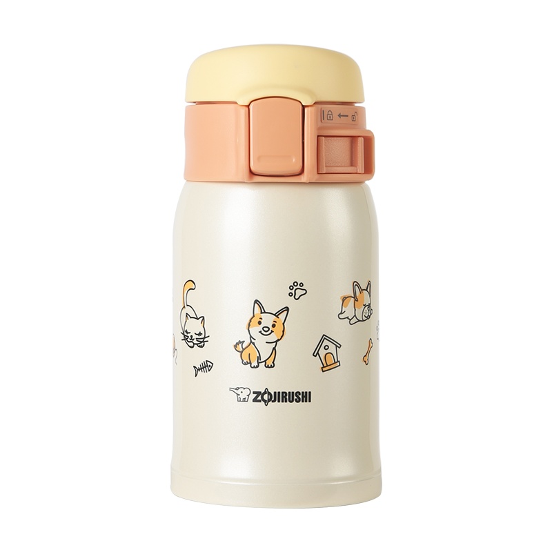 象印(ZOJIRUSHI) 保温杯 SM-SP24 马卡龙保温杯真空304不锈钢水杯少女便携儿童迷你进口保温保冷杯