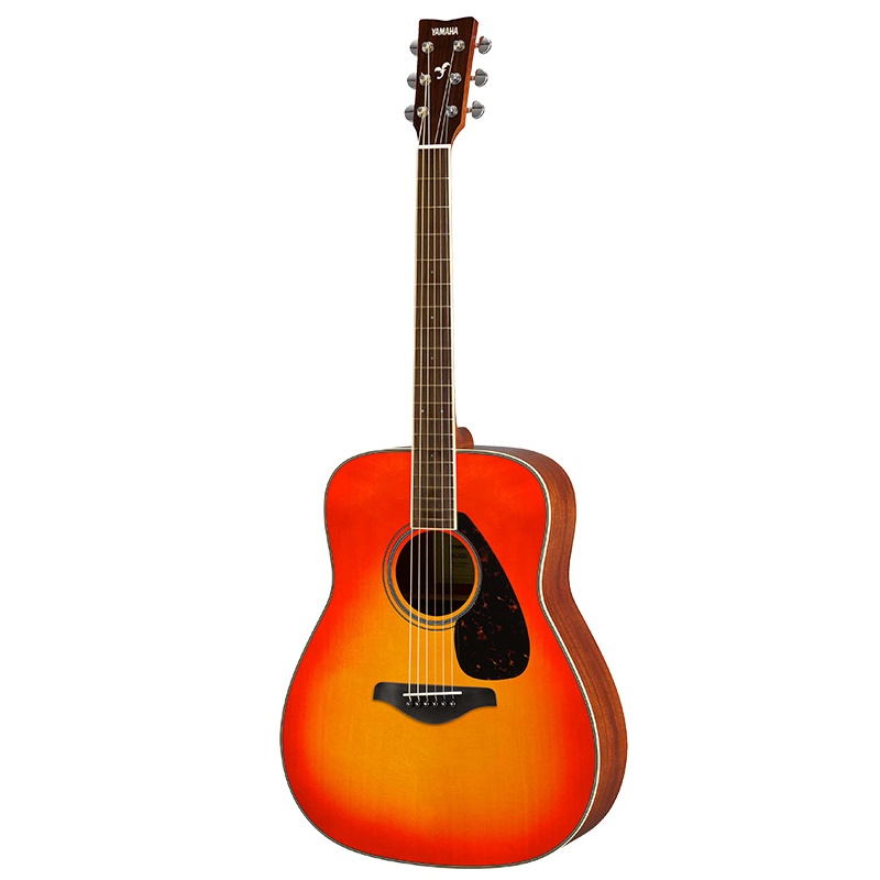 雅马哈(YAMAHA)FG820AB单板民谣吉它升级版木吉他jita桃花芯背侧板秋色渐变41英寸