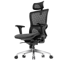 欧宝美电脑办公椅职员升降转椅书房家用现代时尚简约网布员工椅可升降扶手