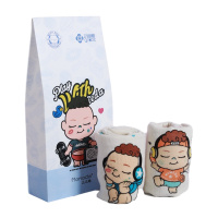 洁丽雅 么么哒童巾2条装 DX0663 婴儿宝宝洗脸柔软吸水手巾(单位:盒)